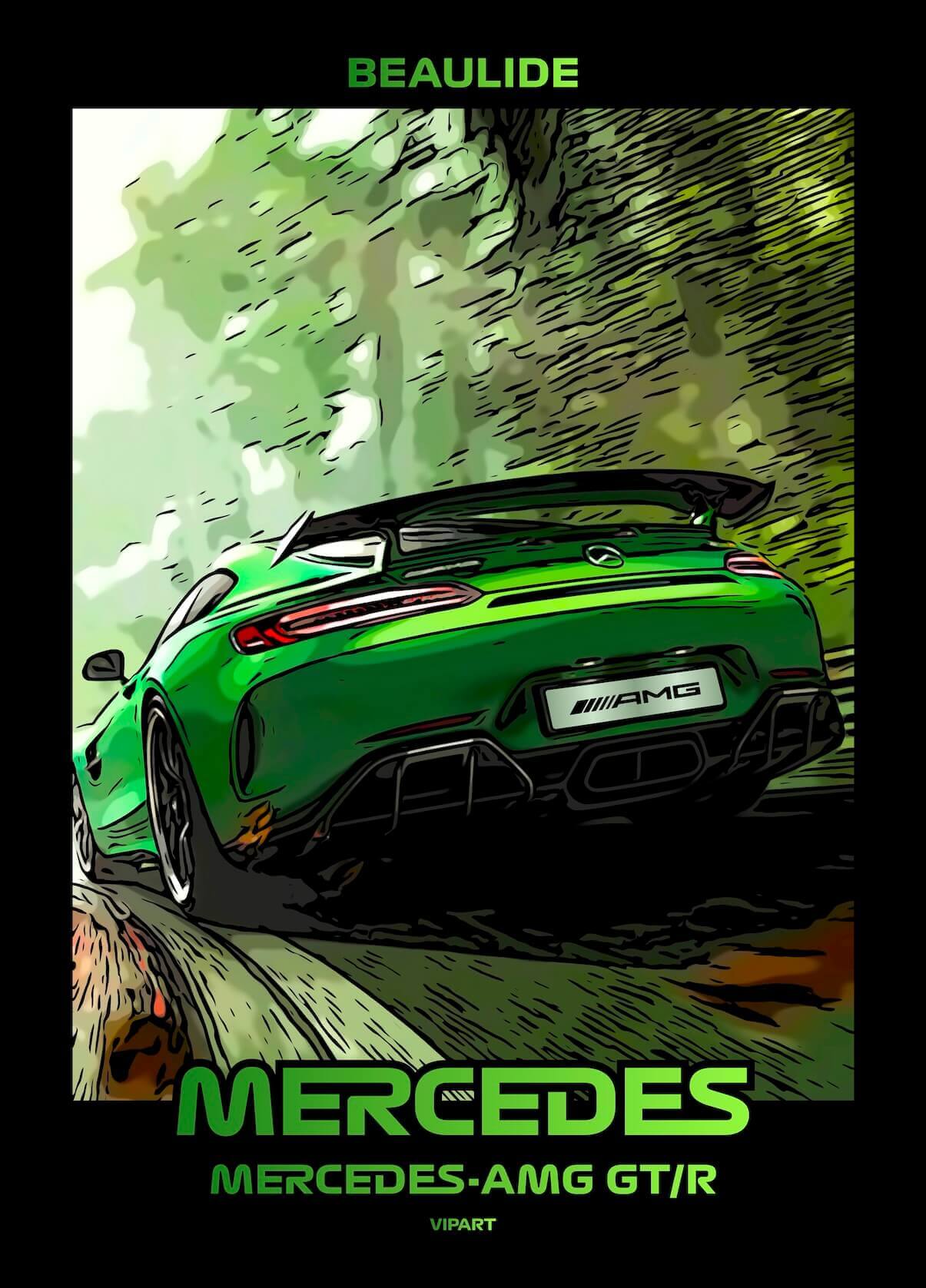 VIPART BEAULIDE poster Mercedes-AMG GT/R