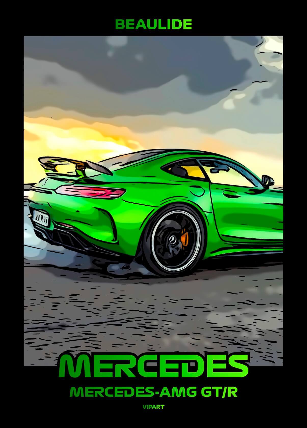 VIPART BEAULIDE poster Mercedes-AMG GT/R