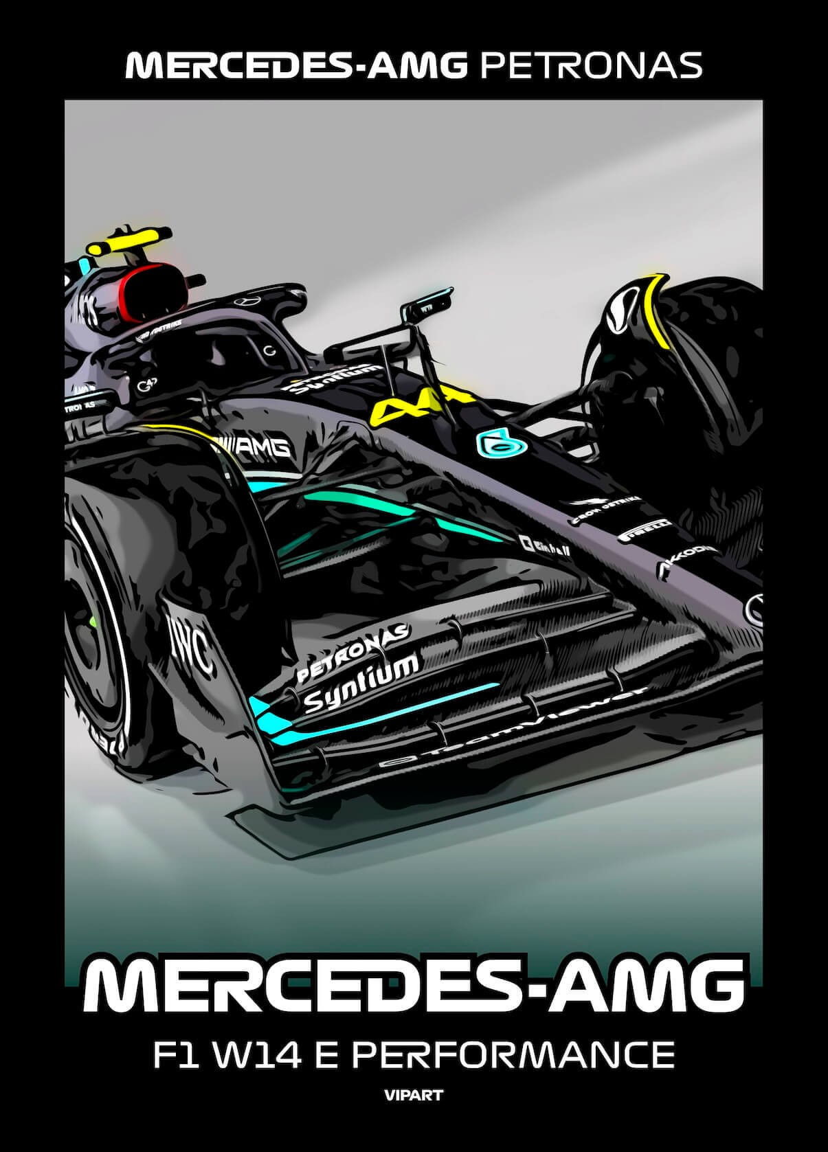 VIPART poster Mercedes-AMG F1 W14