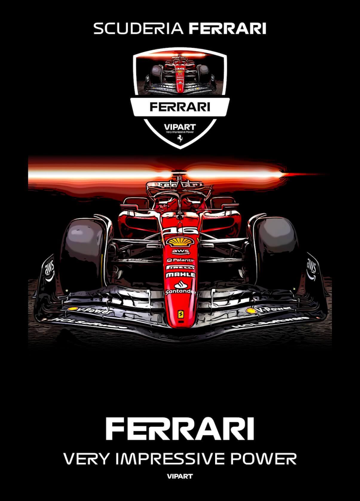 VIPART poster Scuderia Ferrari Formule 1