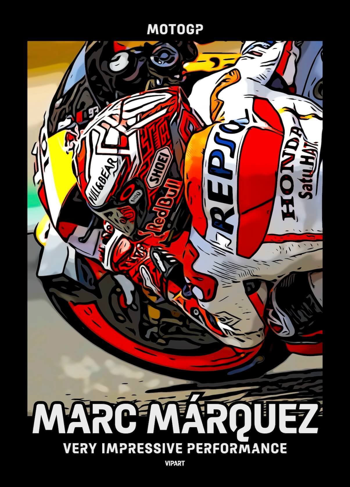 VIPART poster Marc Márquez Honda