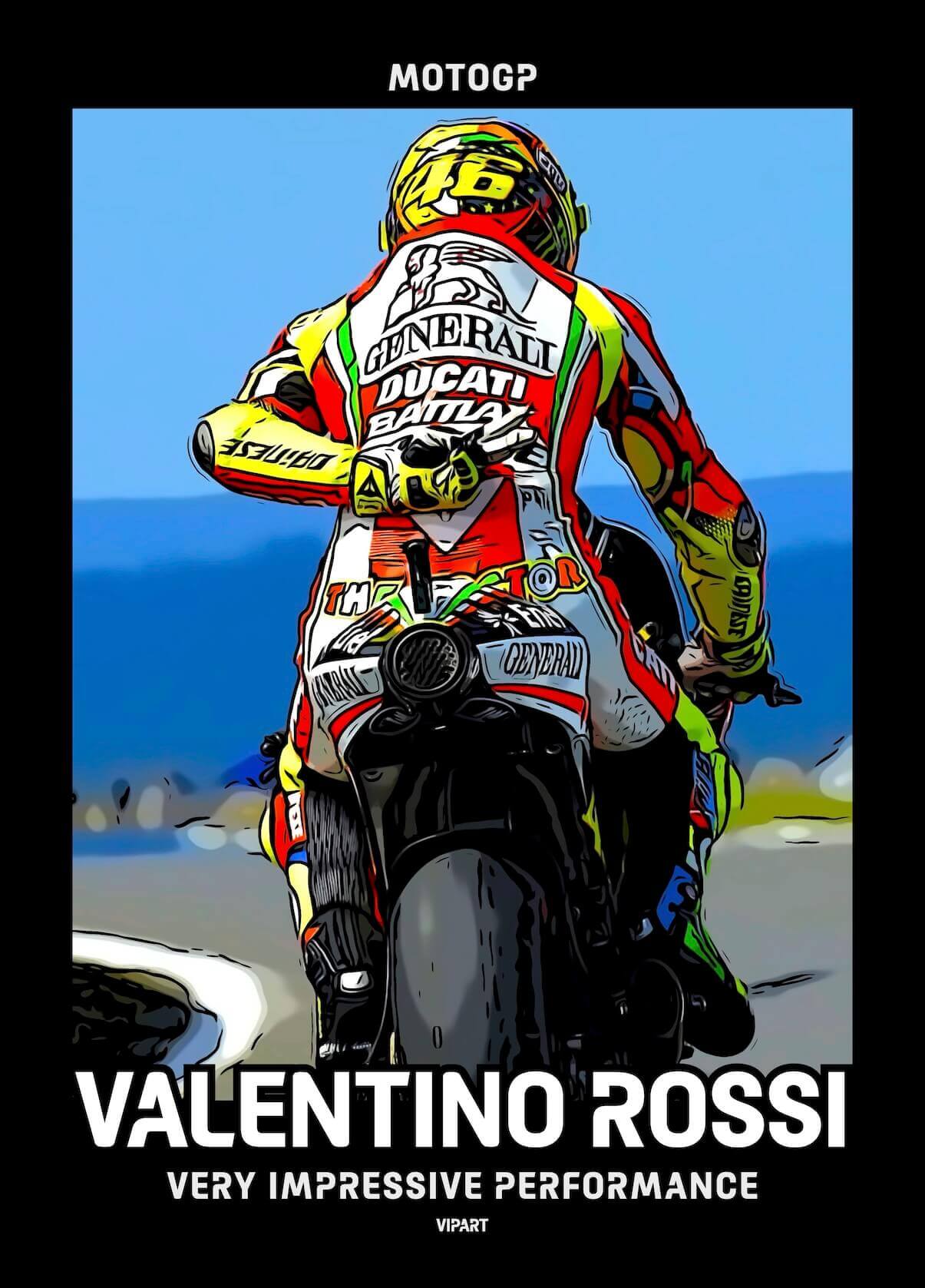 VIPART poster MotoGP Superbike Valentino Rossi