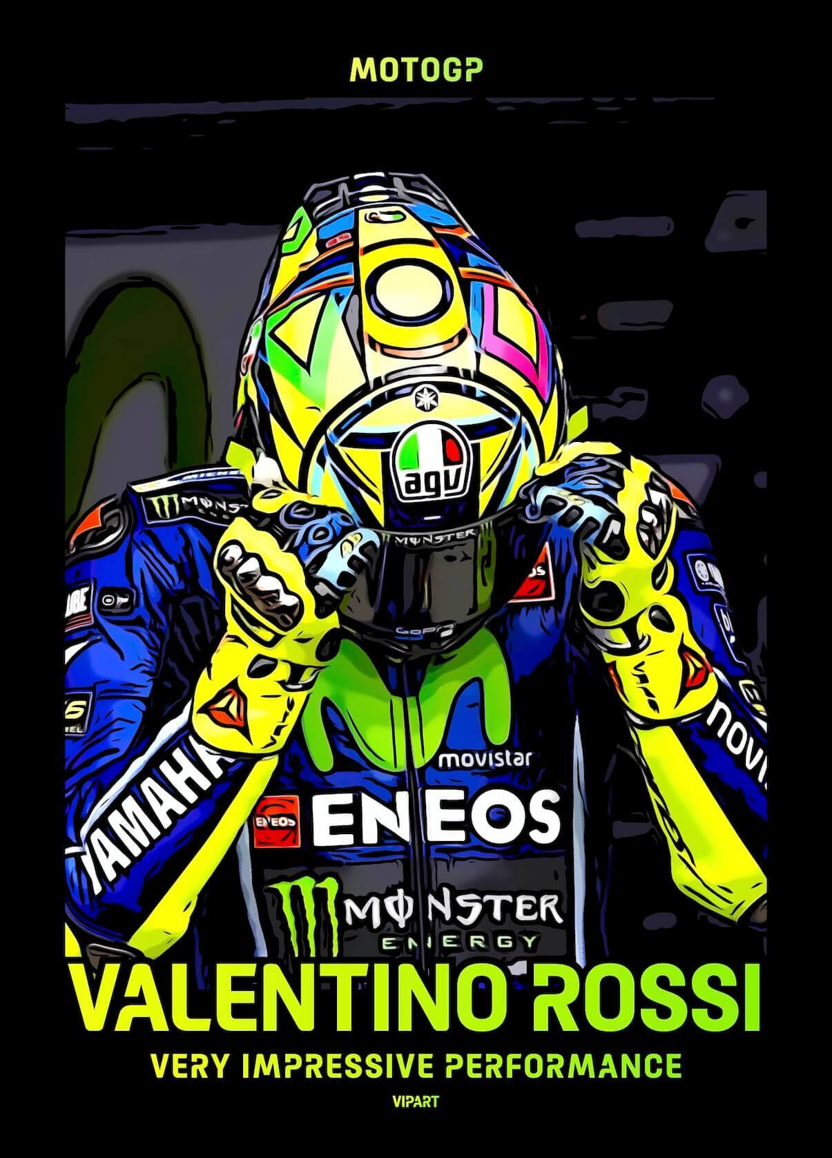 VIPART poster MotoGP AGV Helmets