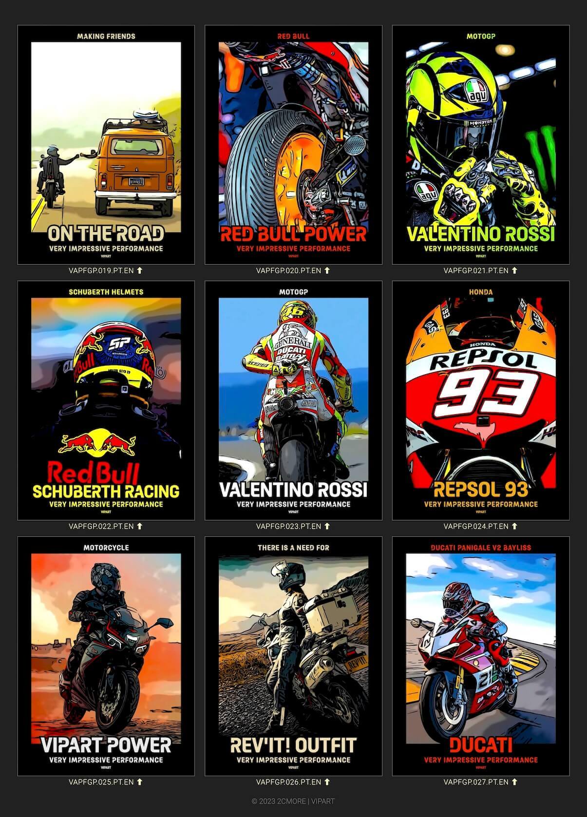 VIPART PERFORMANCE poster portfolio MotoGP