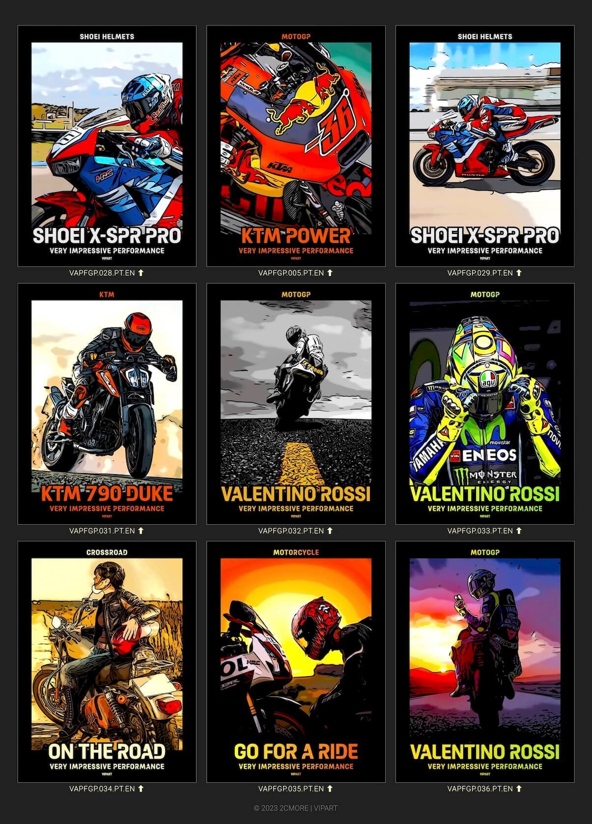 VIPART PERFORMANCE poster portfolio MotoGP