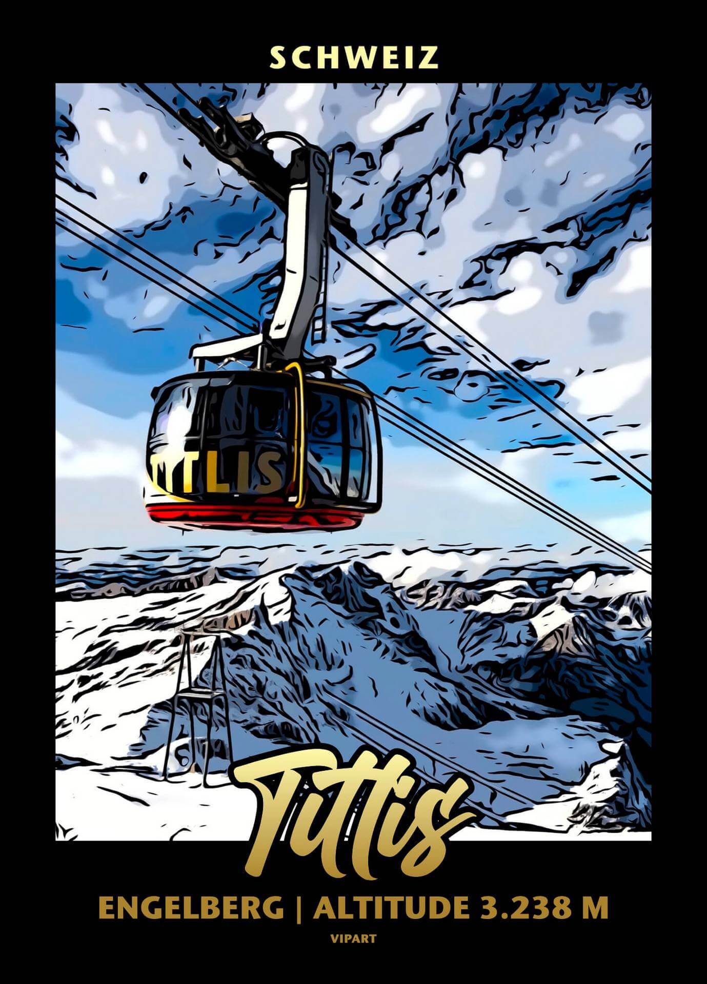 VIPART poster Titlis Engelberg Switzerland