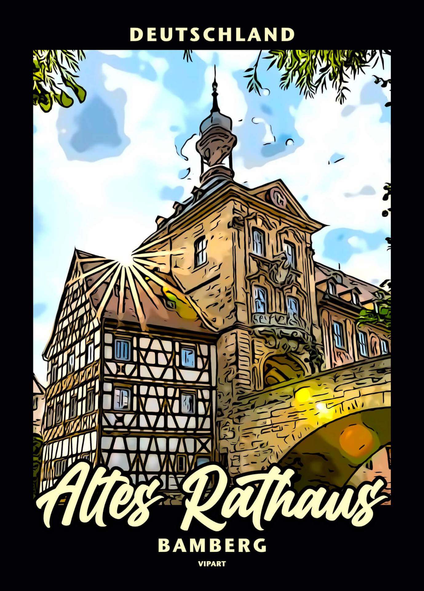 VIPART poster Altes Rathaus Bamberg Deutschland