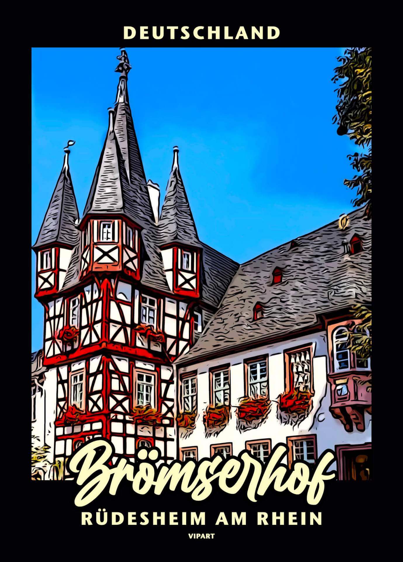 VIPART poster Brömserhof Rüdelsheim am Rhein Deutschland