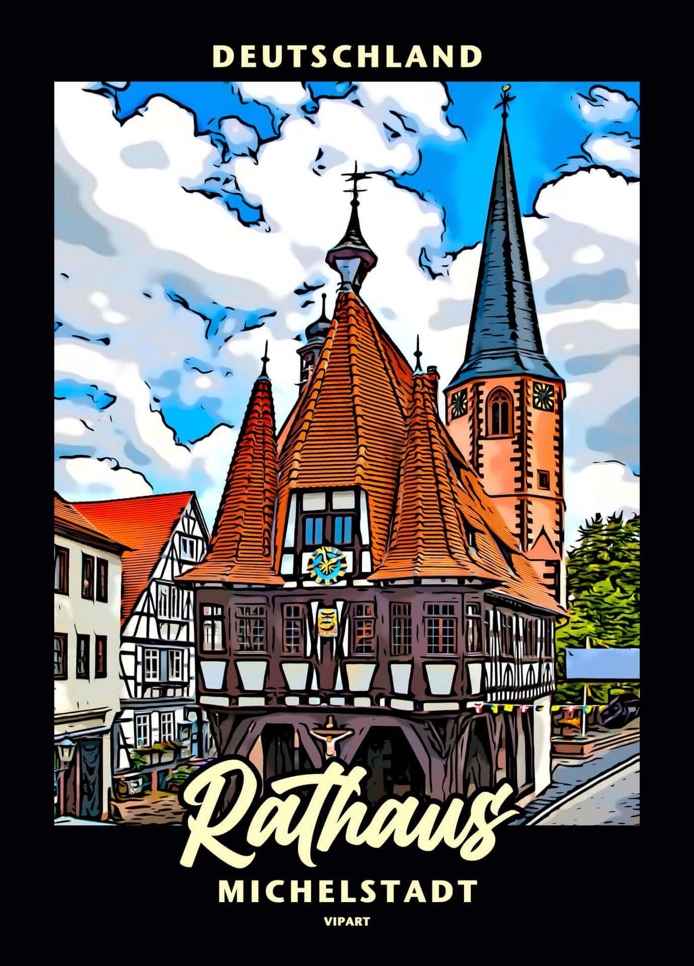 VIPART poster Rathaus Michelstadt Deutschland