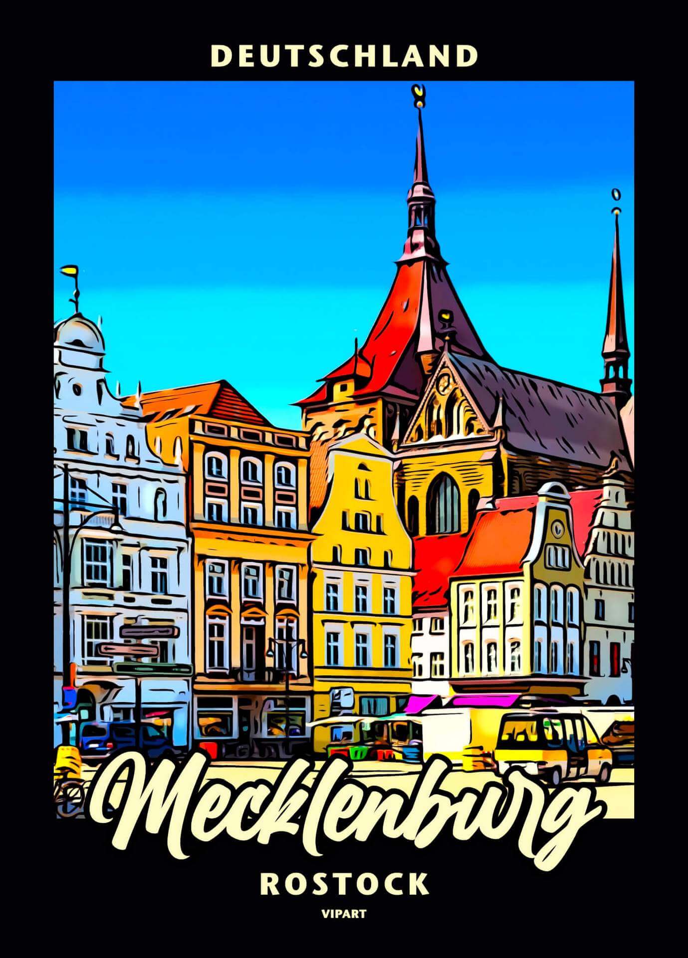 VIPART poster Mecklenburg Rostock Deutschland