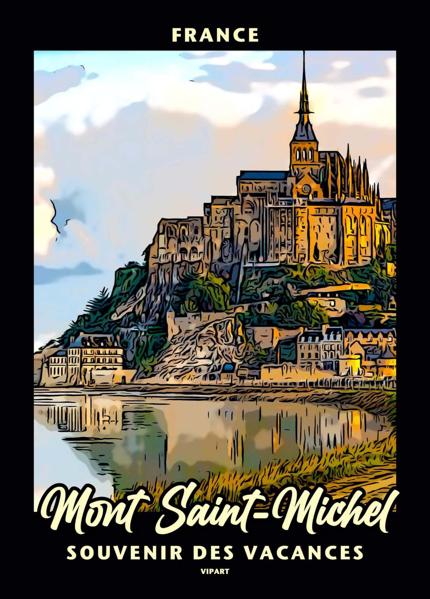 VIPART poster Mont Saint-Michel France