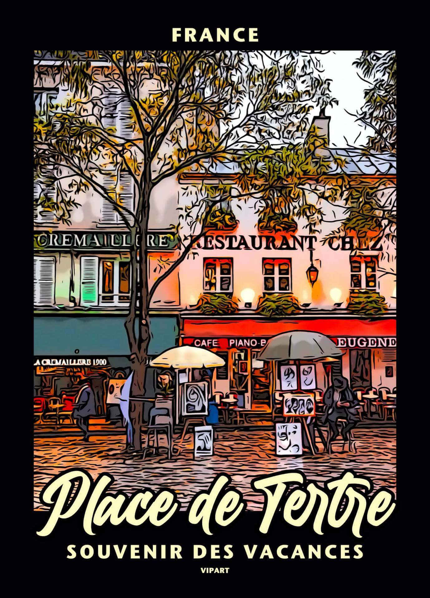 VIPART poster Place de Tertre Paris France