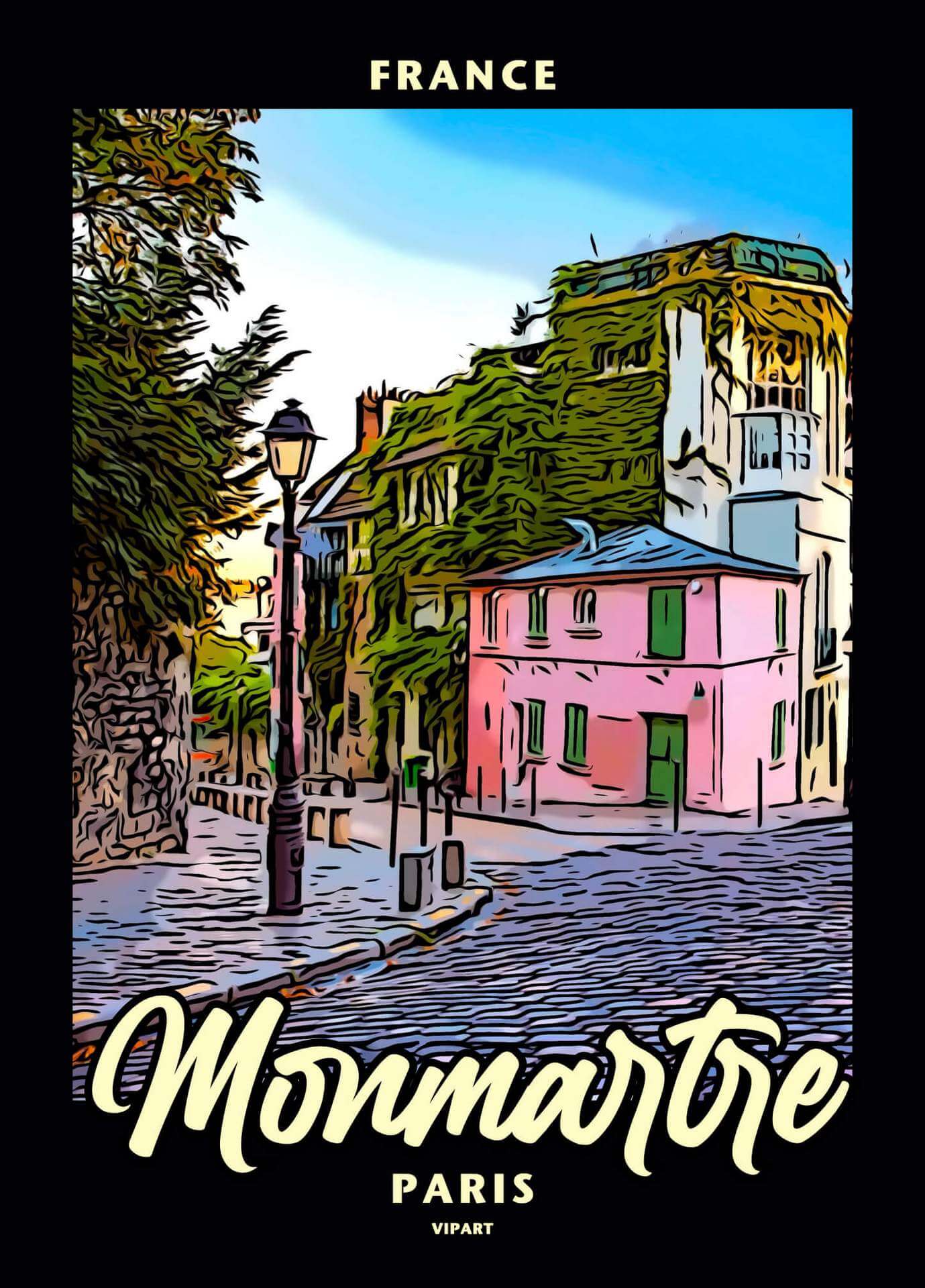 VIPART poster Monmartre Paris