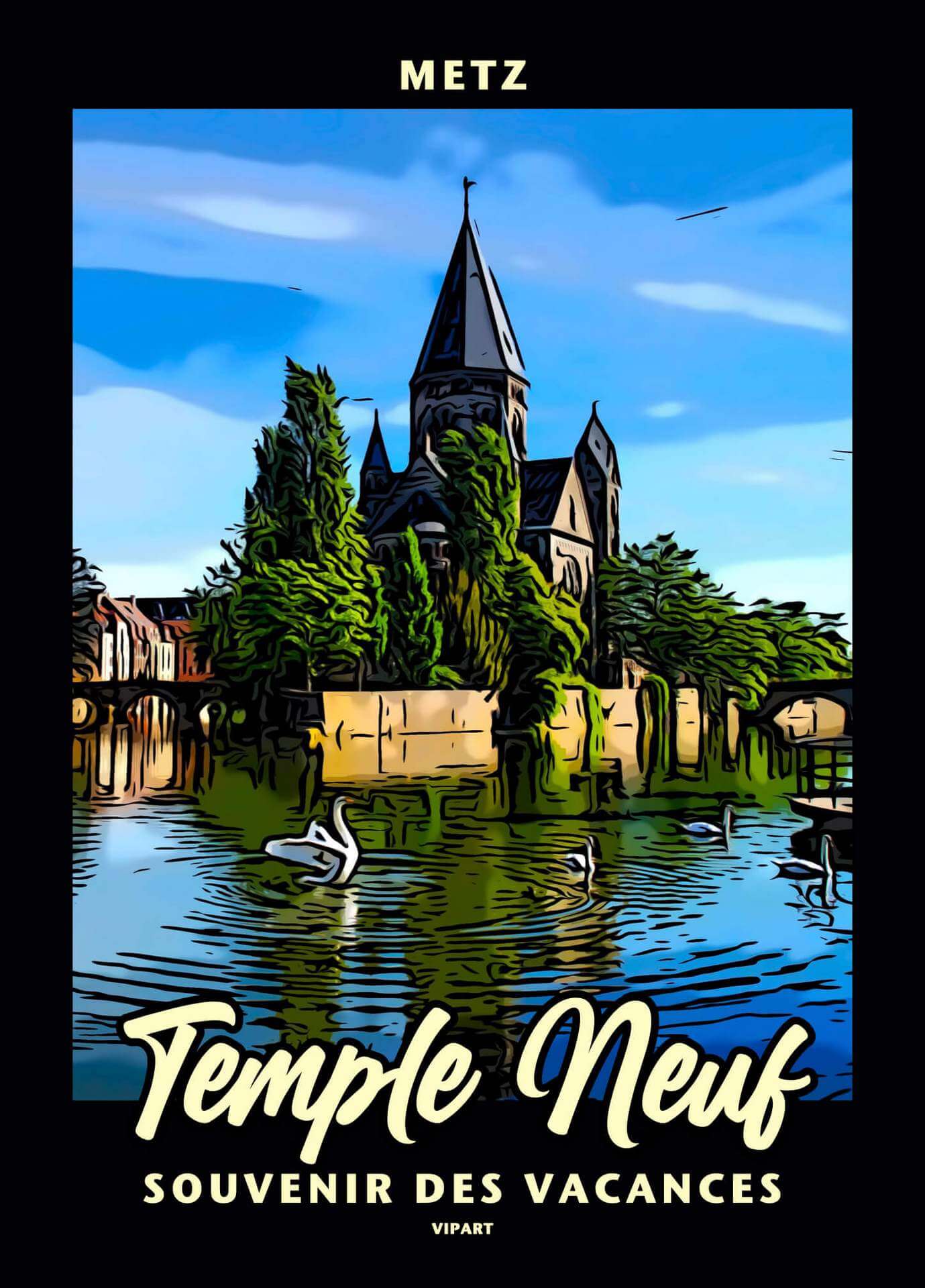 VIPART poster Temple Neuf Metz France