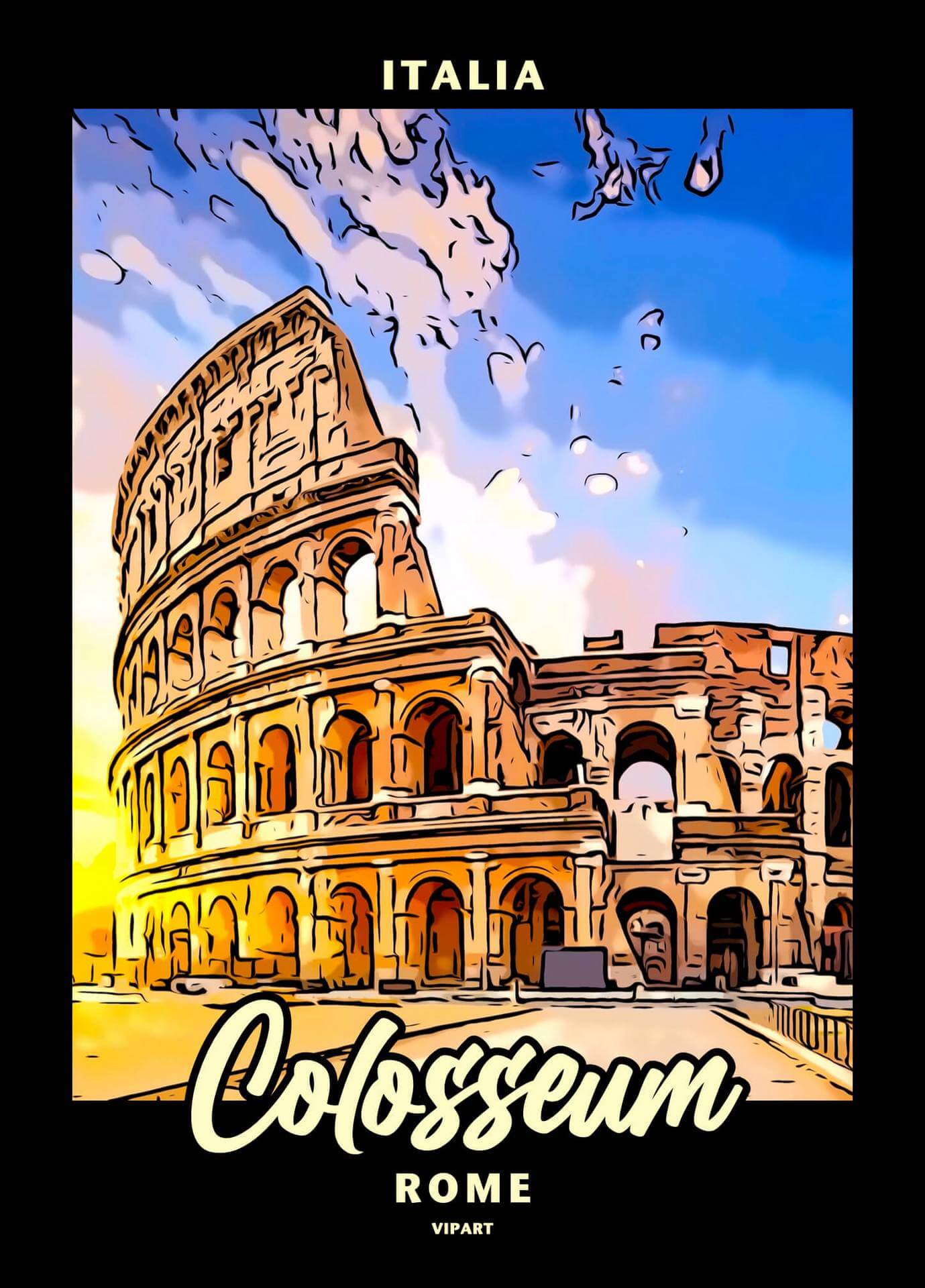 VIPART poster Colosseum Rome Italië