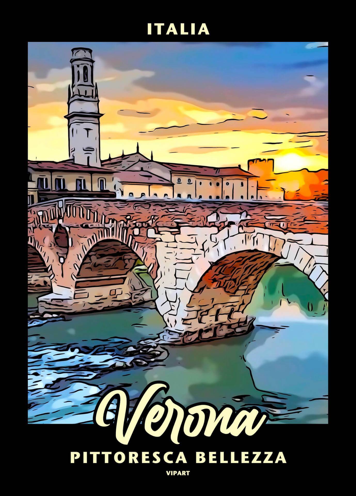 VIPART poster van het Italiaanse Verona