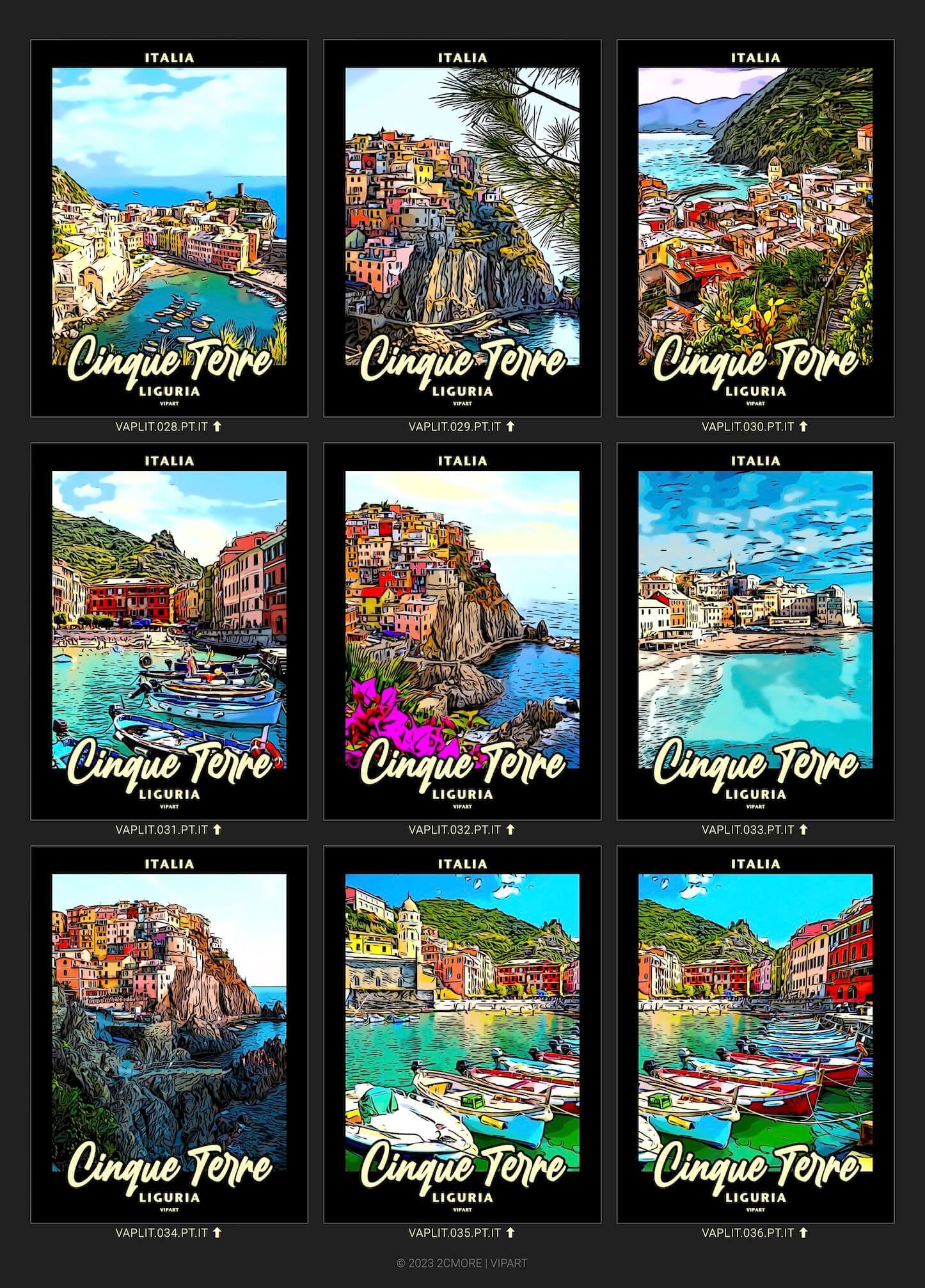 VIPART PLACES poster portfolio Italië