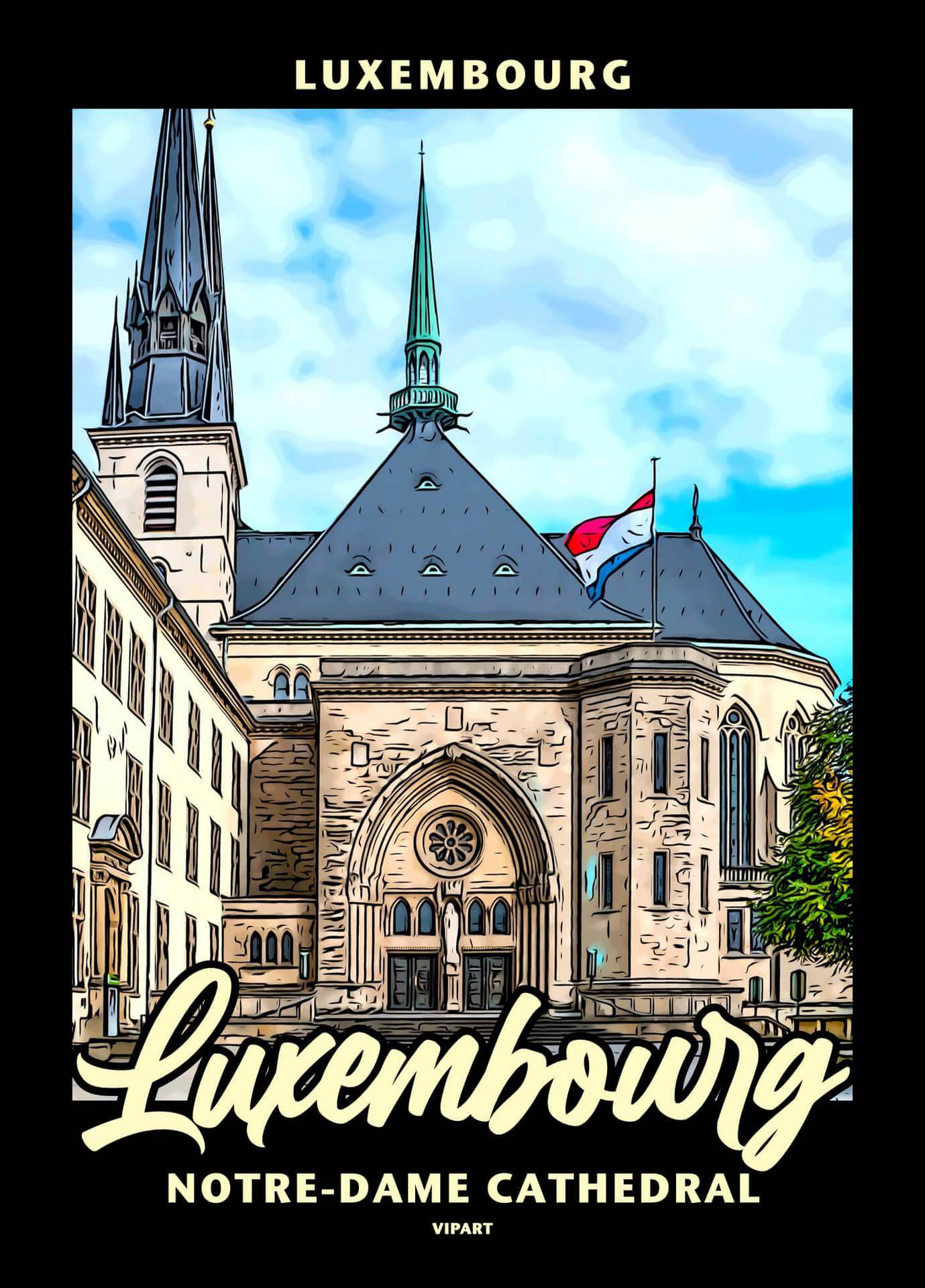 VIPART creatie Luxembourg Notre-Dame Cathedral