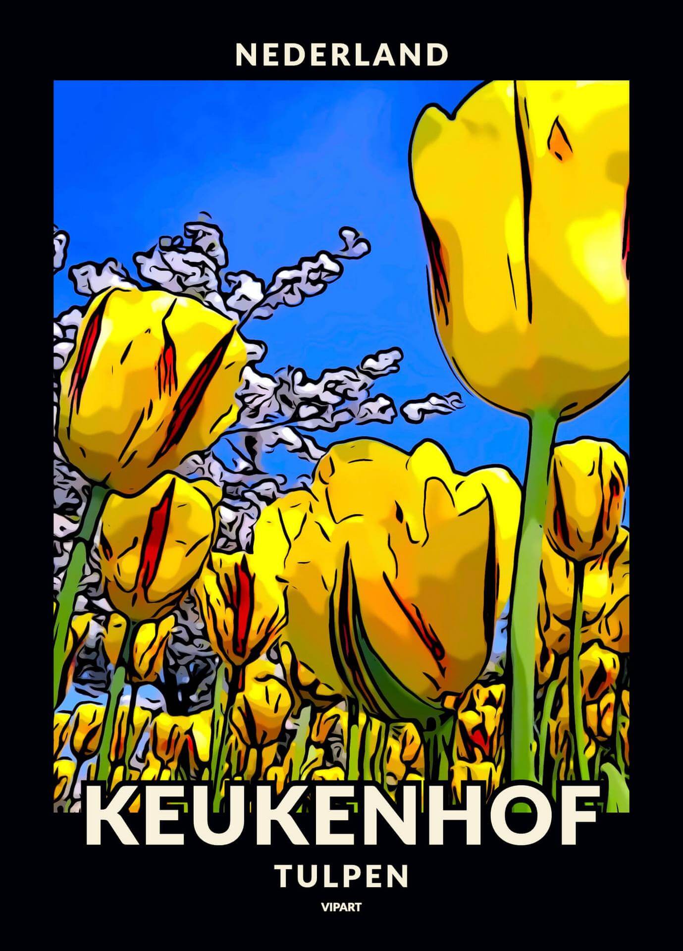 VIPART poster Tulpen in de Keukenhof Nederland