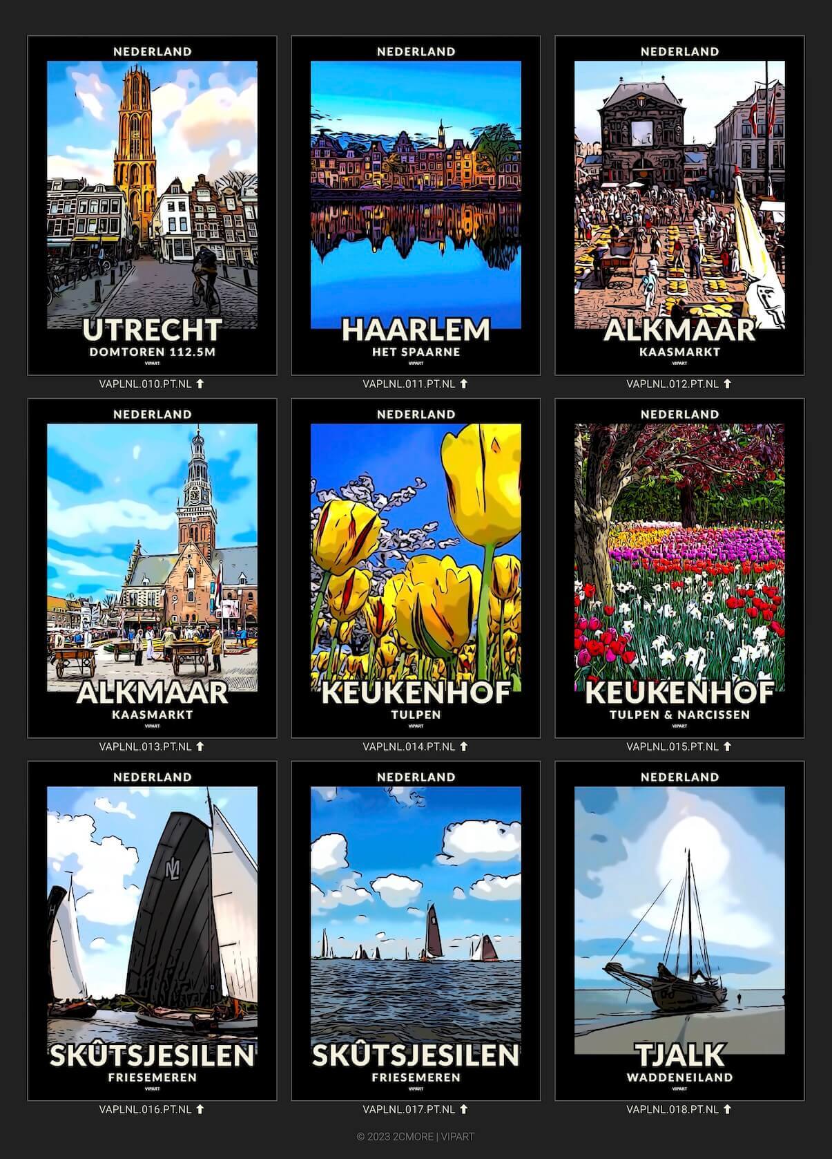 VIPART PLACES poster portfolio Nederland