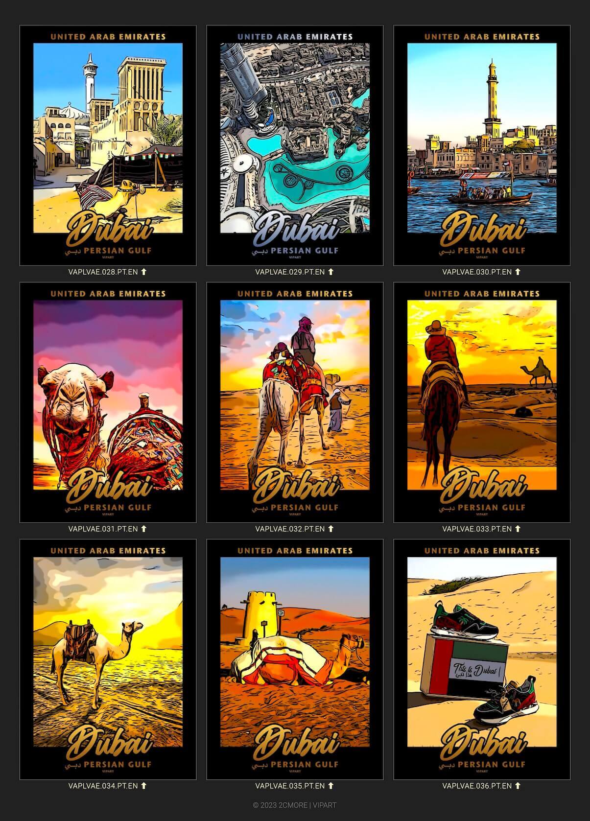 VIPART PLACES poster portfolio Dubai