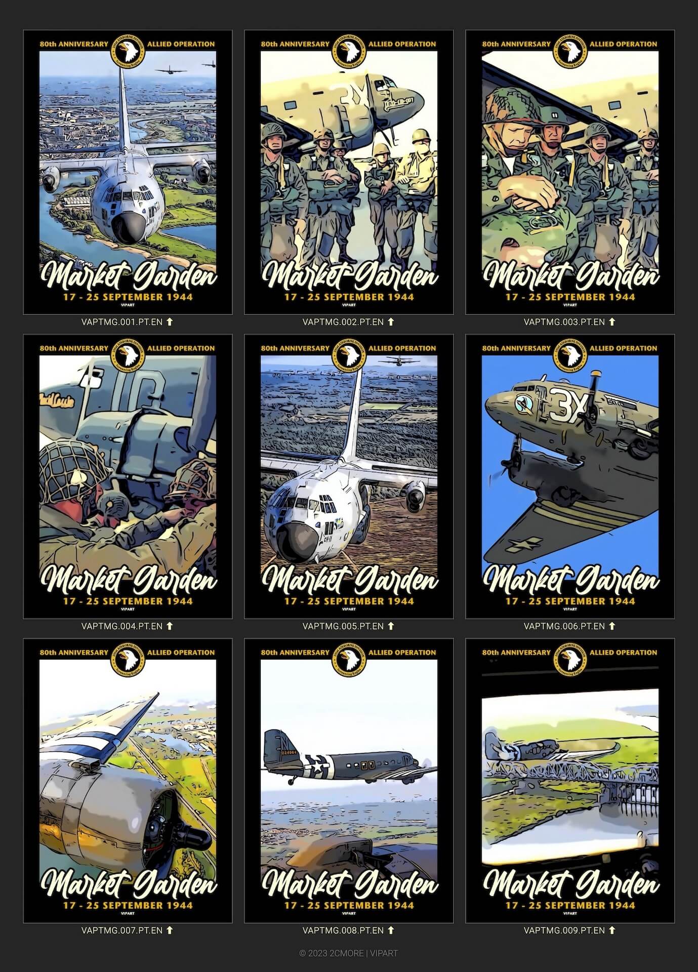 VIPART PATRIOT poster portfolio Operation Market Garden