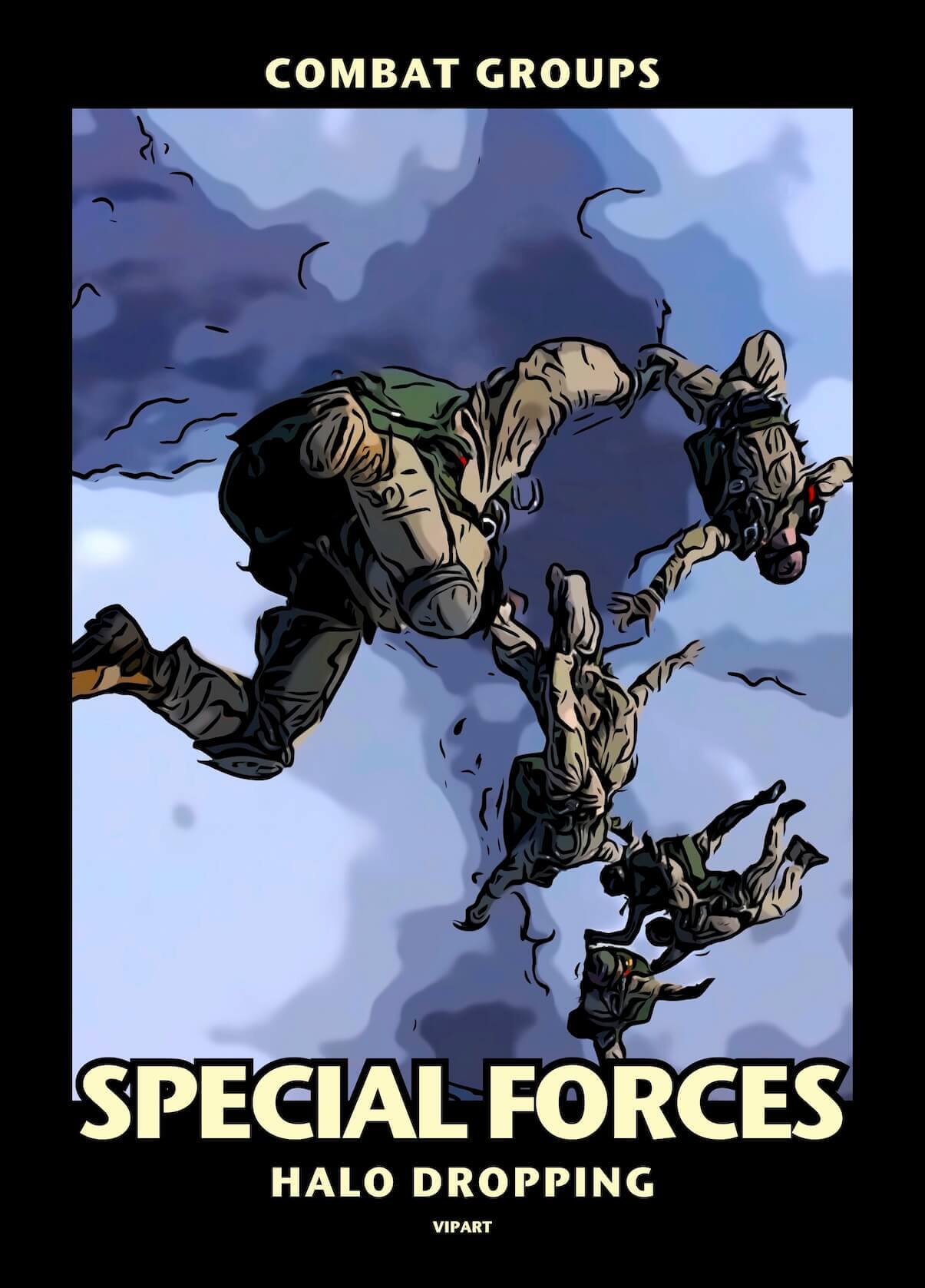 VIPART poster Special Forces Halo Dropping