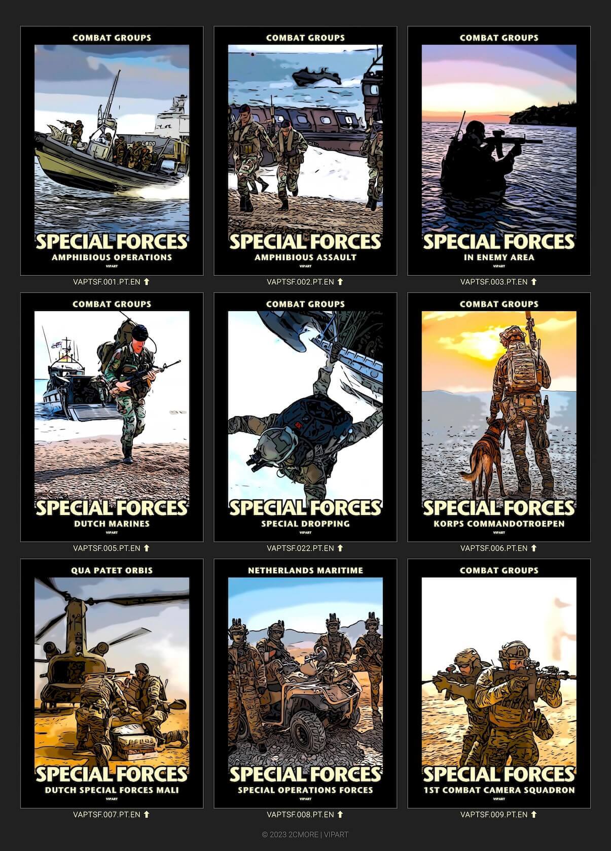 VIPART PATRIOT poster portfolio Special Forces