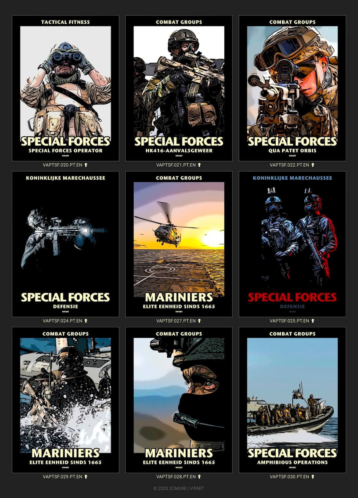 VIPART PATRIOT poster portfolio Special Forces