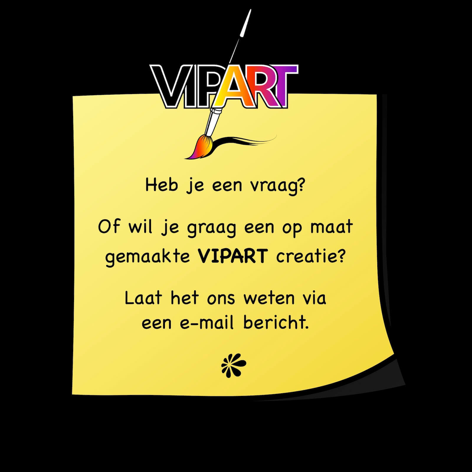 VIPART poster op maat